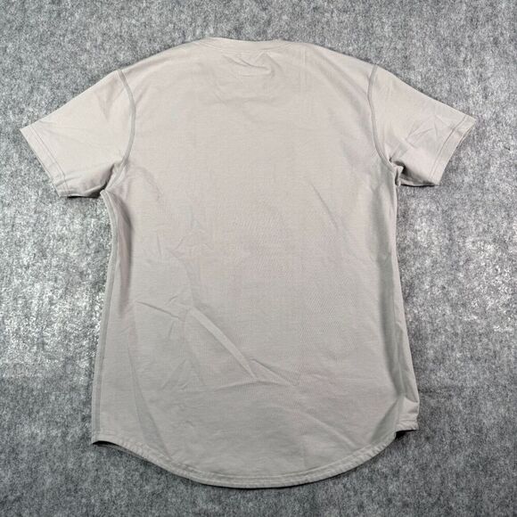 BYLT T Shirt Mens M Gray V Neck Drop Cut Bylt Blend Short Sleeve Gym  Run - Picture 8 of 8